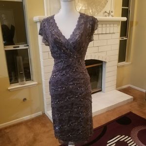 Grey Lace Dress